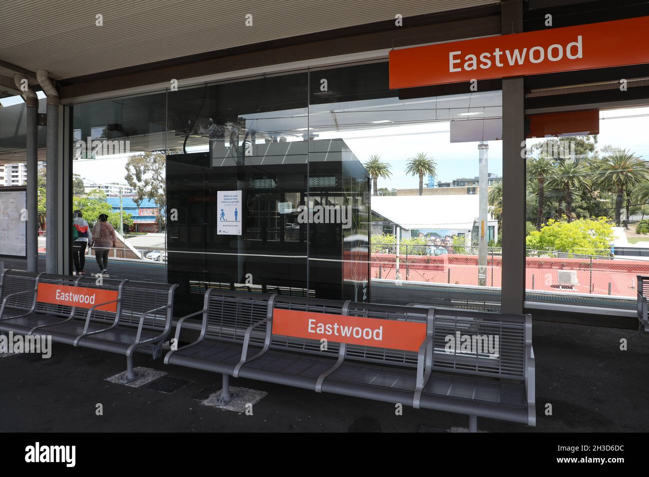 Gare d'Eastwood, Sydney, Nouvelle-Galles du Sud, Australie Banque D'Images