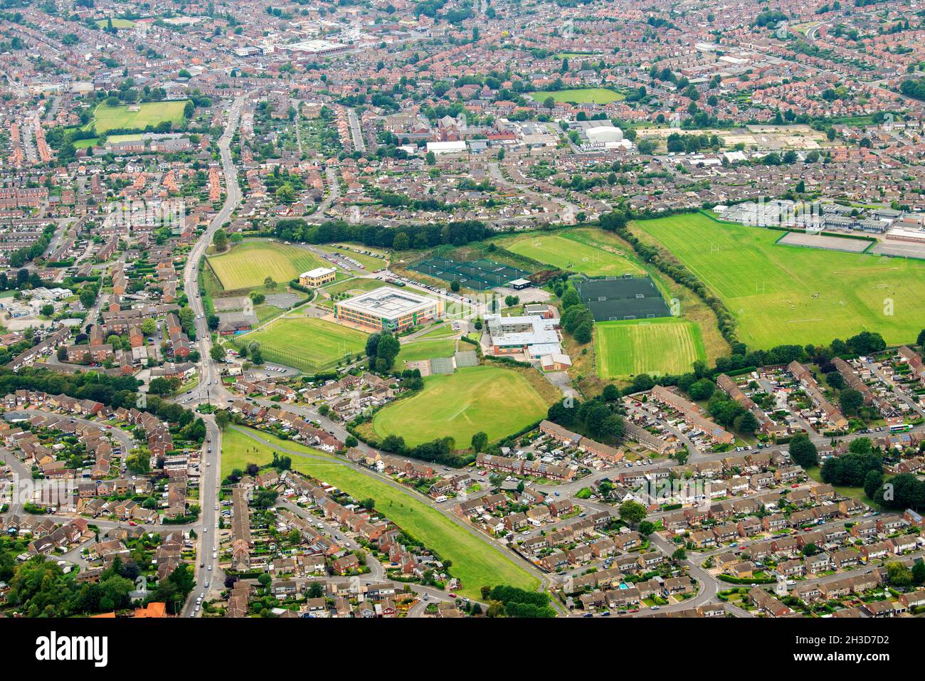 Image aérienne d'Arnold à Nottingham Notinghamshire Angleterre Royaume-Uni Banque D'Images
