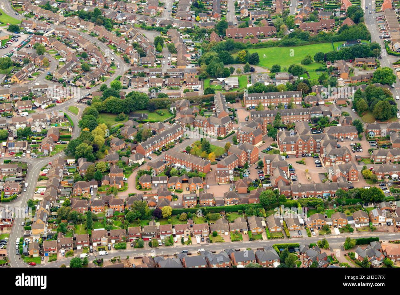 Image aérienne d'Arnold à Nottingham Notinghamshire Angleterre Royaume-Uni Banque D'Images