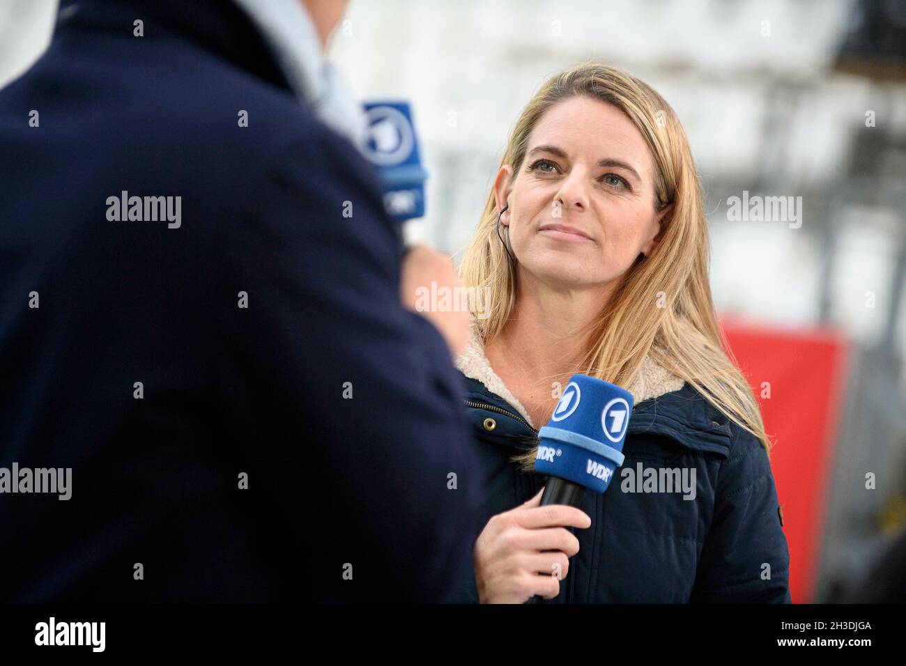 NIA KUENZER (KÃÂœNZER) (spécialiste du football féminin ARD) Soccer Laenderspiel femmes, qualification à la coupe du monde, Allemagne (GER) - Israël (ISR), le 26 octobre 2021 à Essen/Allemagne.Ã ‚ Banque D'Images
