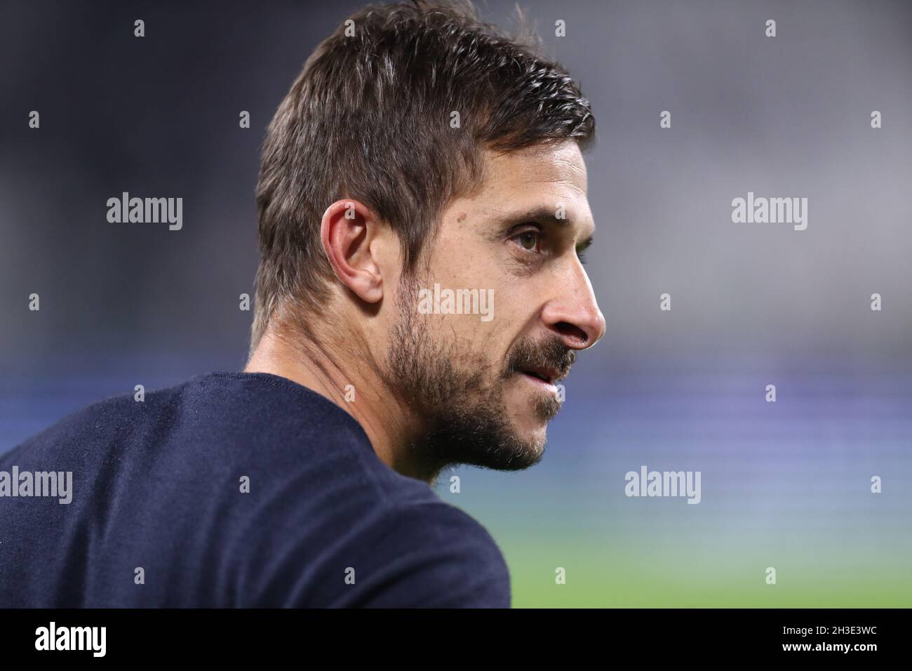 Alessio Dionisi, entraîneur en chef de nous Sassuolo, regarde pendant la série Un match entre Juventus FC et nous Sassuolo. Banque D'Images