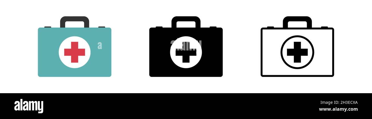 Trousse de premiers soins Icon conception simple Illustration de Vecteur