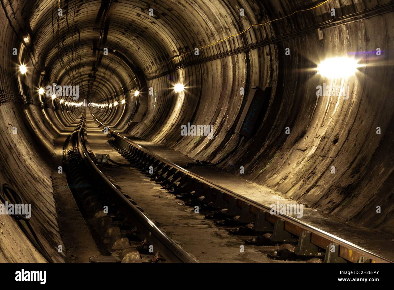 Tunnels de métro de Barcelone Banque D'Images