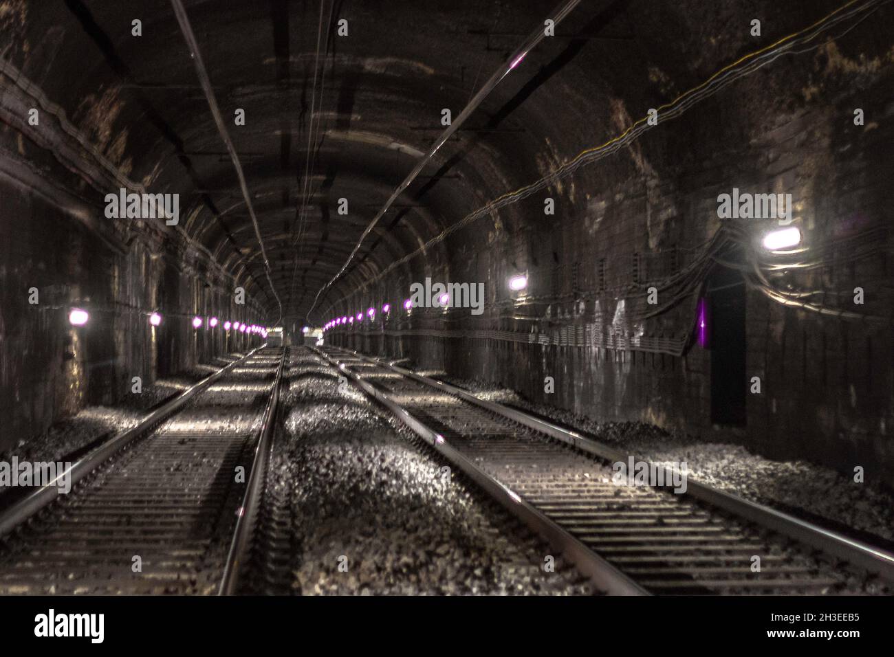 Tunnels de métro de Barcelone Banque D'Images