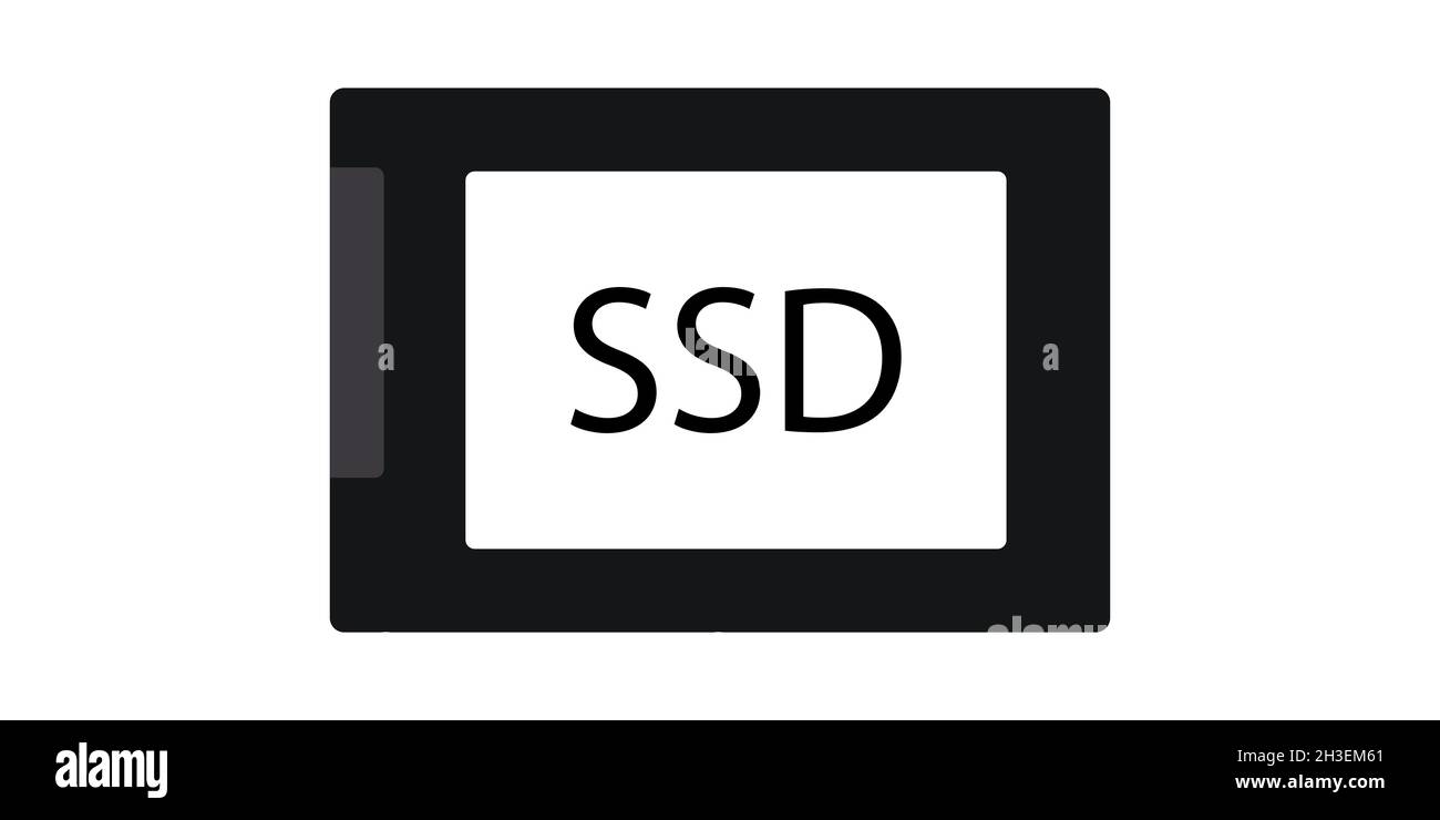 Symbole d'icône SSD conception simple Illustration de Vecteur