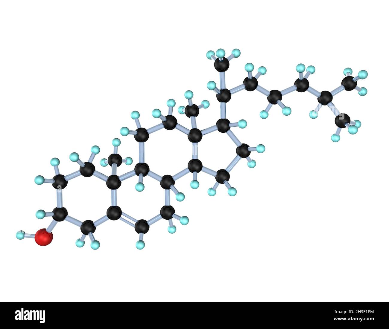 Molécule cholestérol 3D Banque D'Images