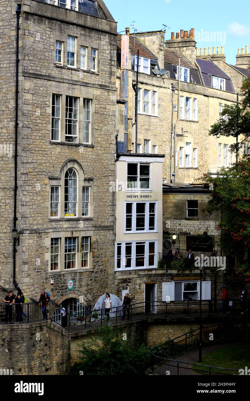 Architecture à Bath, la seule ville de Grande-Bretagne classée au patrimoine mondial Banque D'Images