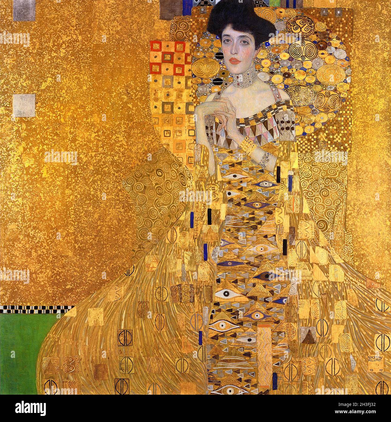 Gustav Klimt. Peinture intitulée 'Portrait d'Adele Bloch-Bauer I (Adele Bloch-Bauer I)' par Gustav Klimt (1862-1918), huile, argent et or sur toile, 1907 Banque D'Images