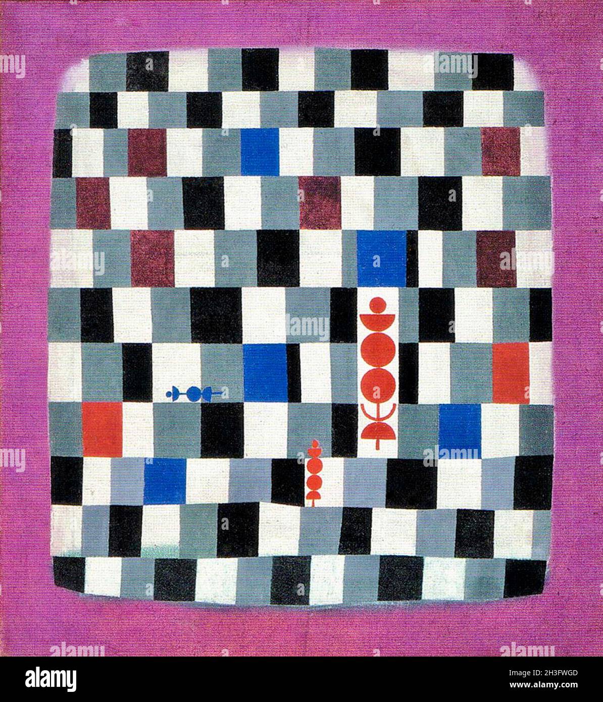 Œuvres de Paul Klee - Ueberschach - Suréchec - Super Chess Banque D'Images