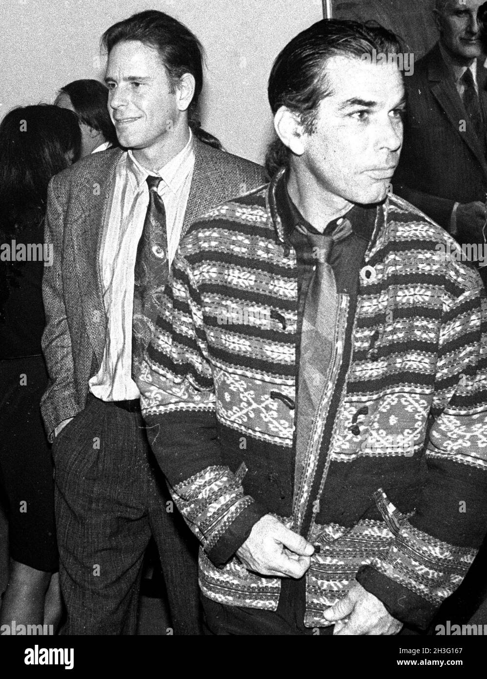 Bob Weir Mickey Hart reconnaissant Dead 1990 photo de John Barrett/PHOTOlink Banque D'Images