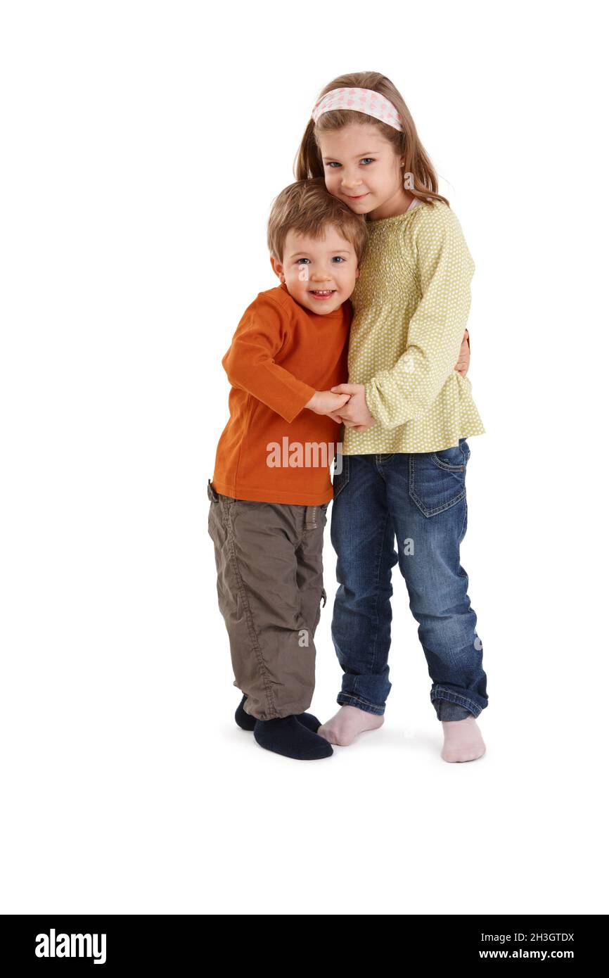 Portrait de famille heureuse Banque D'Images