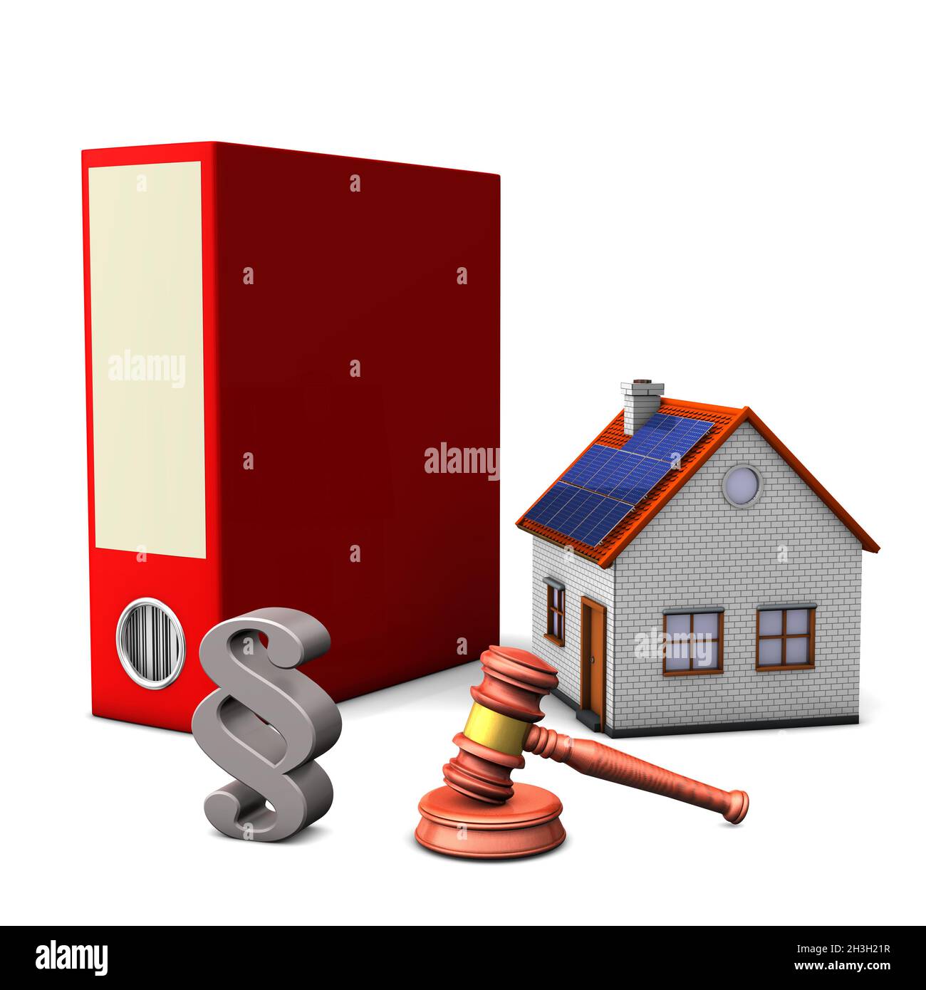 Paragraphe de la maison de dossier Banque D'Images