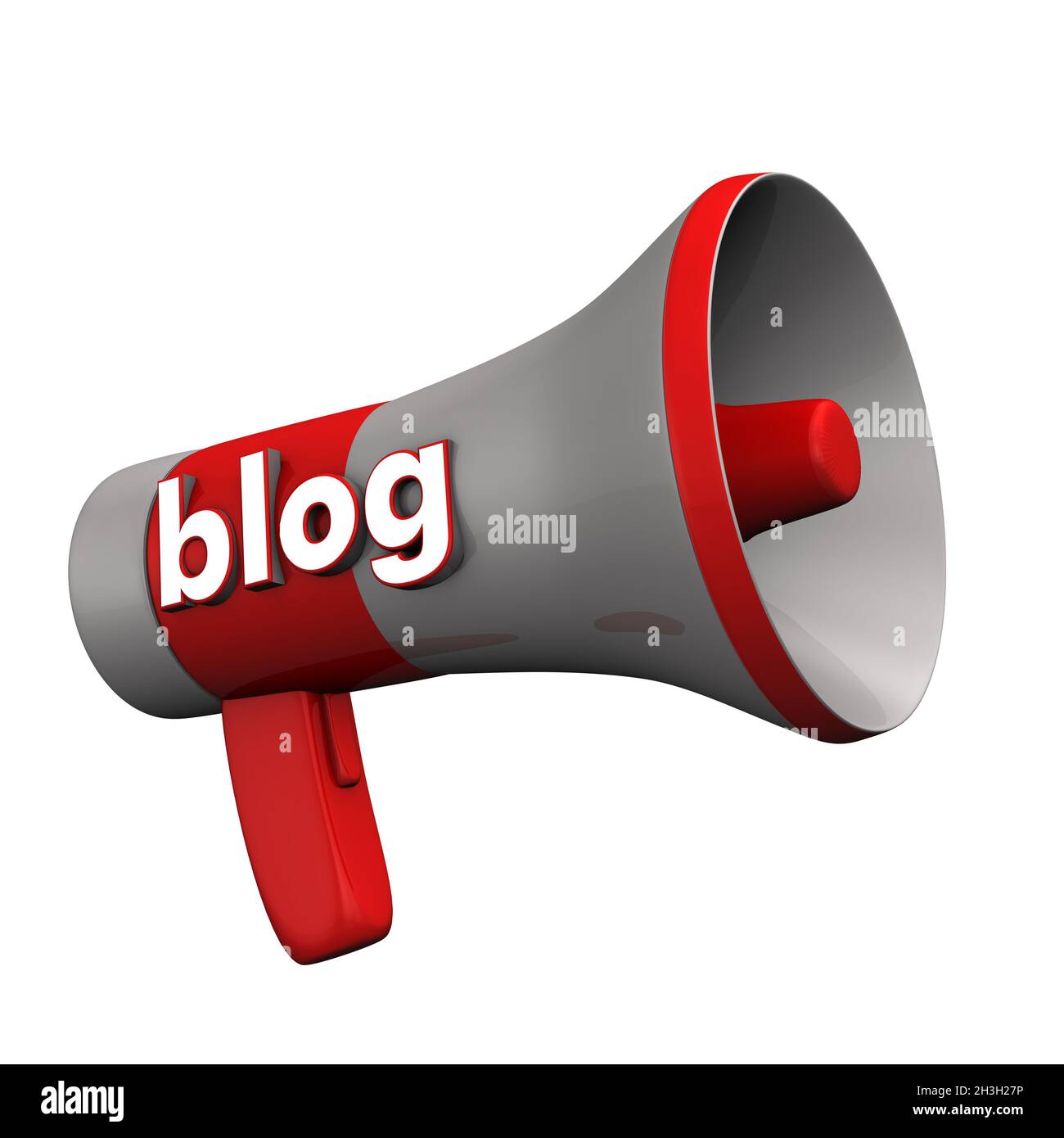 Blog Megaphone Banque D'Images