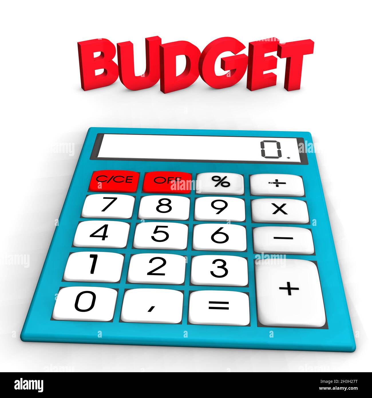 Calcul du budget Photo Stock - Alamy