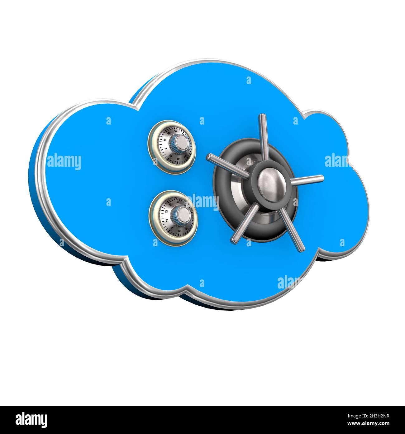 Cloud sécurisé Banque D'Images