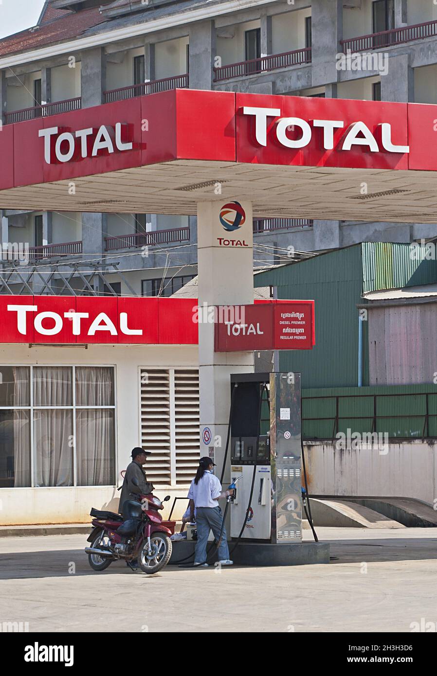 Total Cambodge Banque D'Images