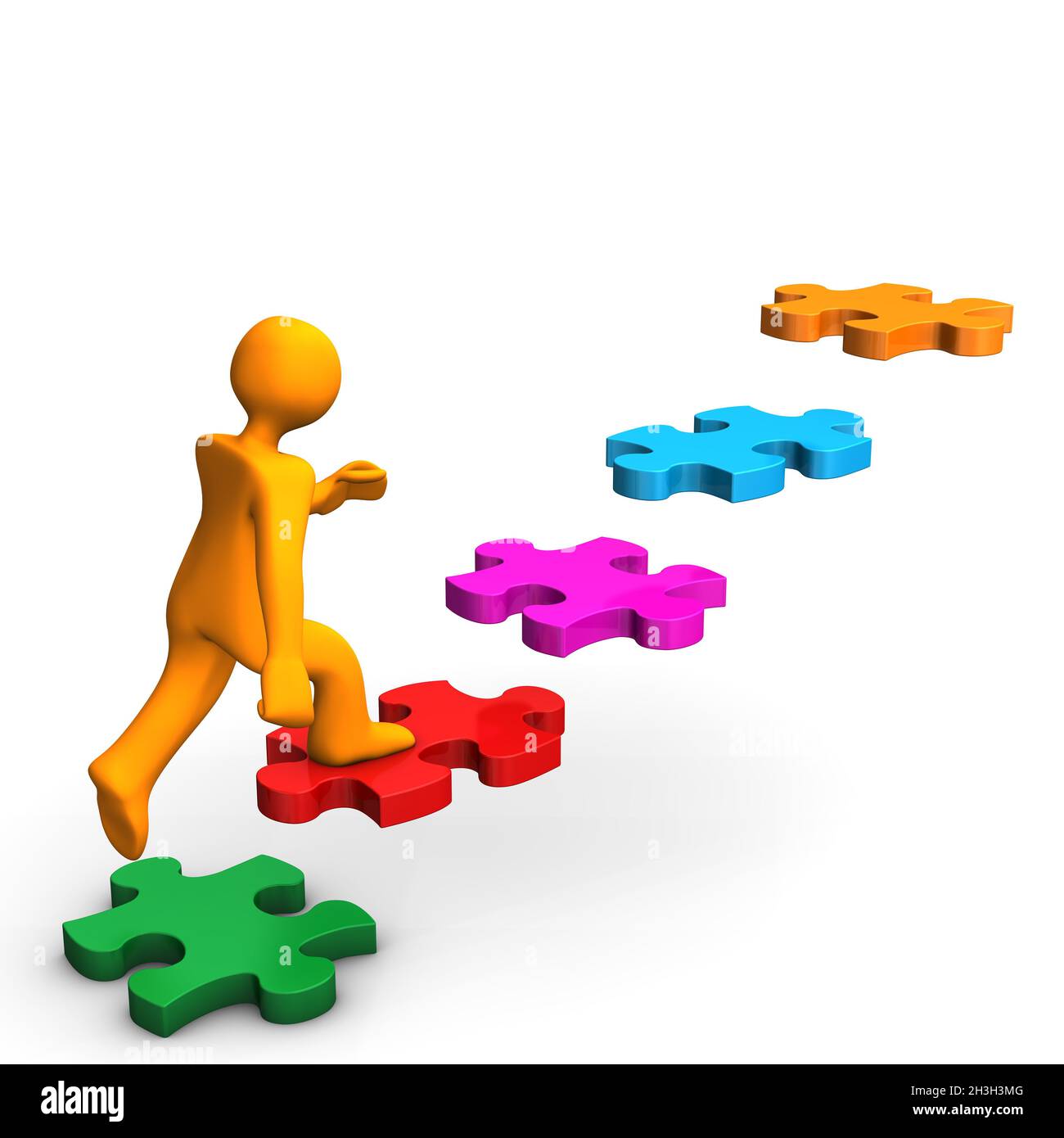 Escalier de Puzze Banque D'Images