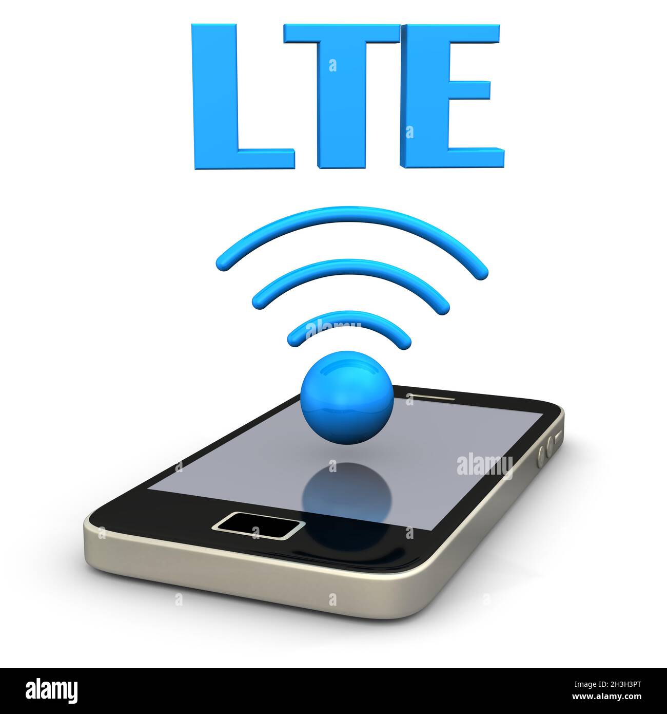 Radio LTE pour smartphone Banque D'Images