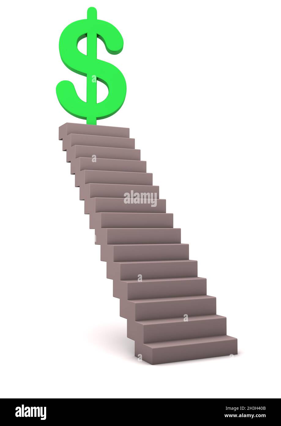 Dollar d'escalier Banque D'Images