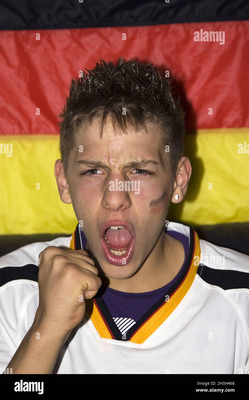 Fan de football Banque D'Images