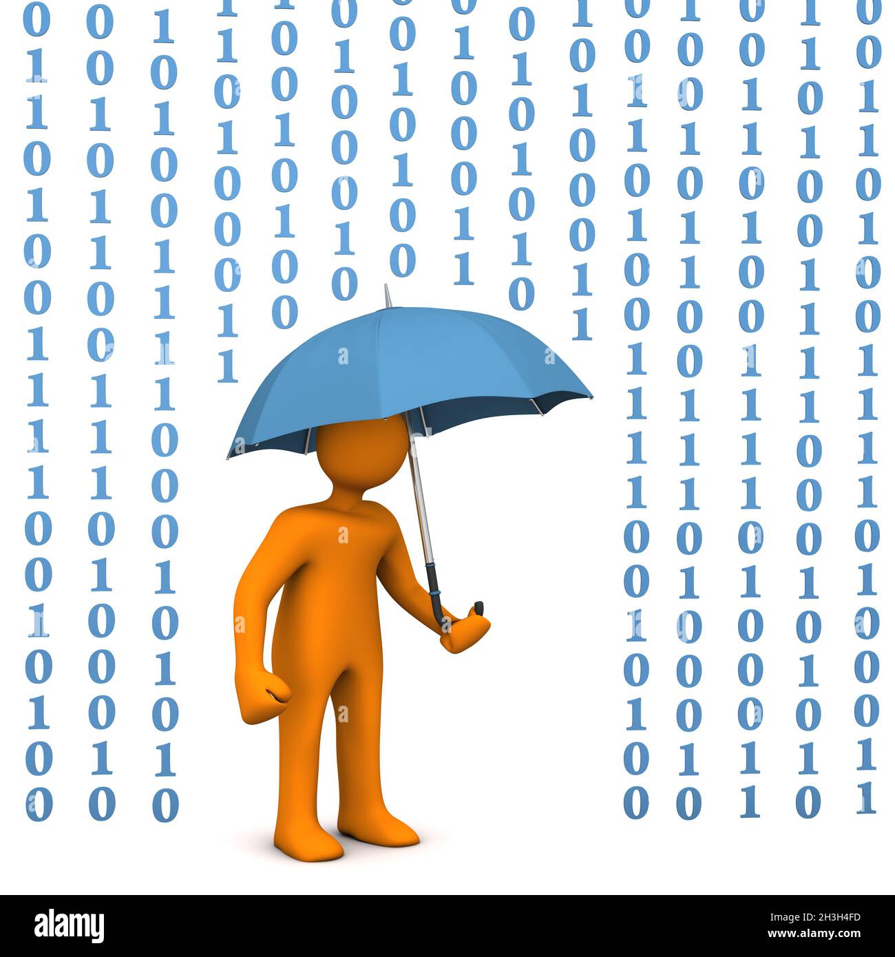 Parapluie de protection des données Banque D'Images