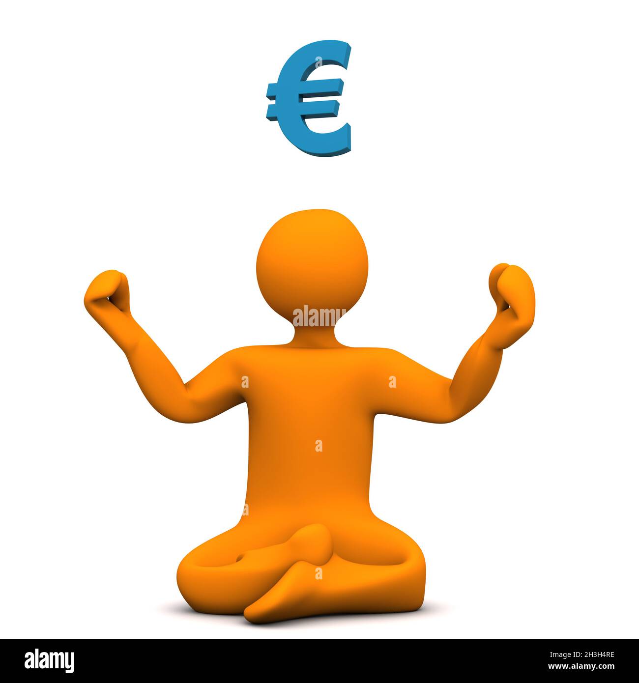 Yoga Euro Banque D'Images