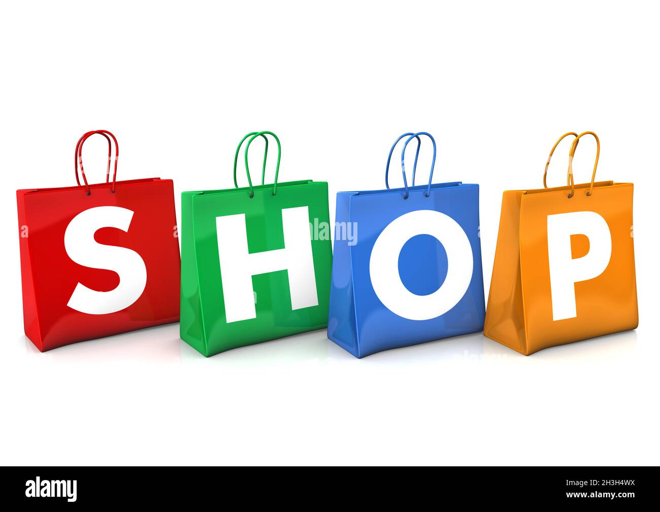 Shopping Bags Shop Banque D'Images