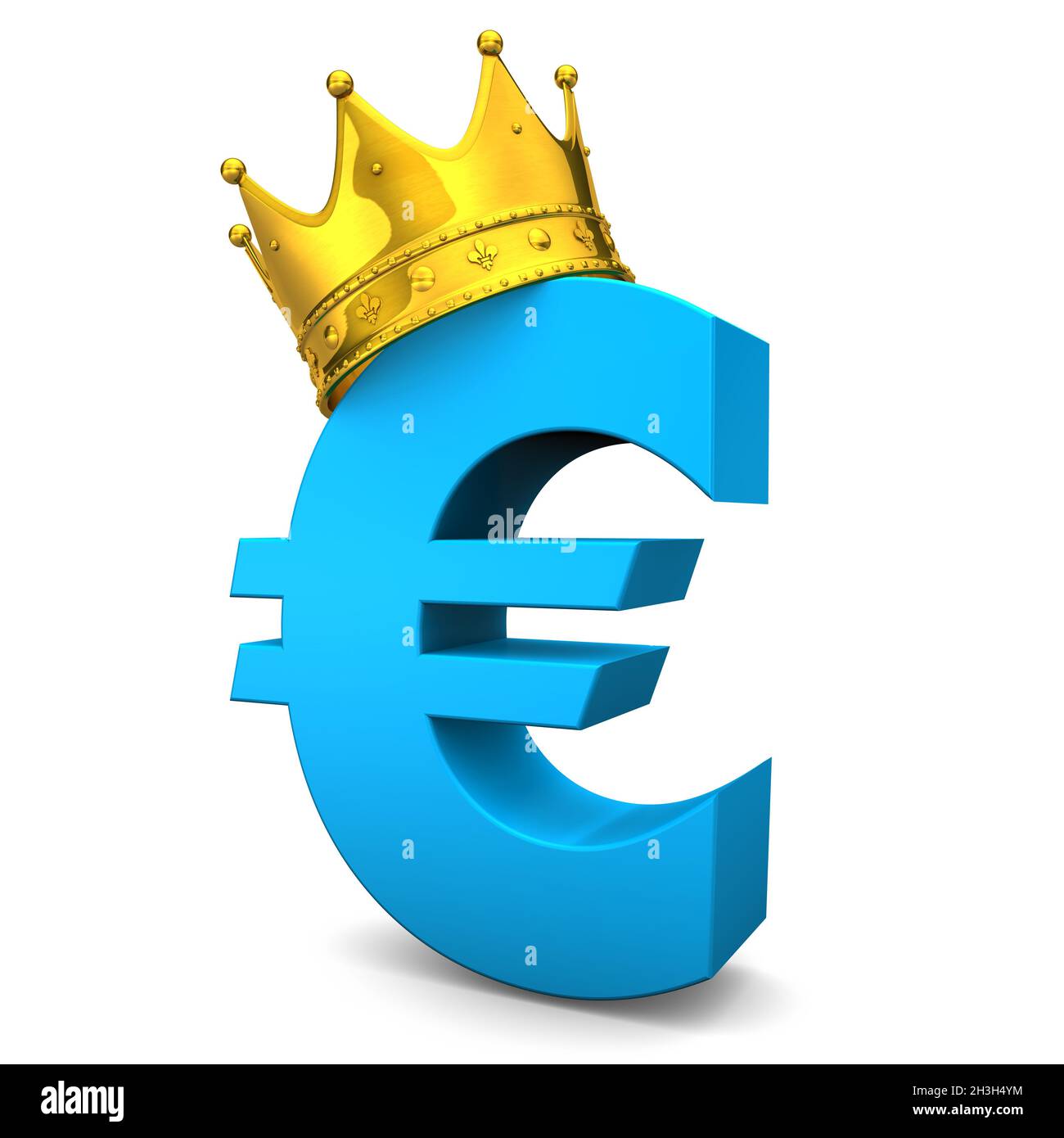 Euro Couronne d'or Banque D'Images