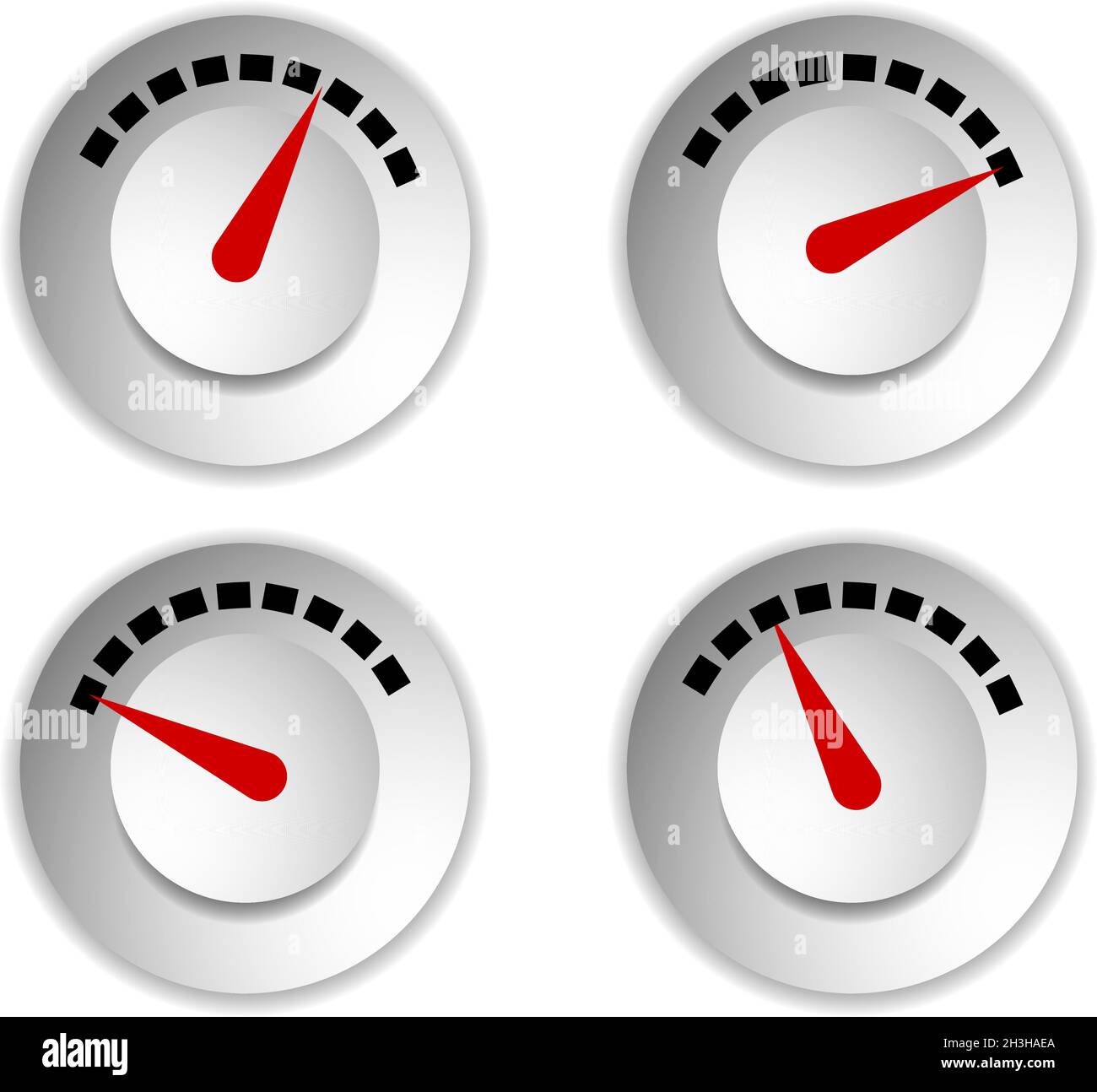 Compteur, compteur, élément de jauge pour la mesure, indicateur de progression, concepts d'étalonnage - illustration de vecteur de stock, graphiques clip-art Illustration de Vecteur