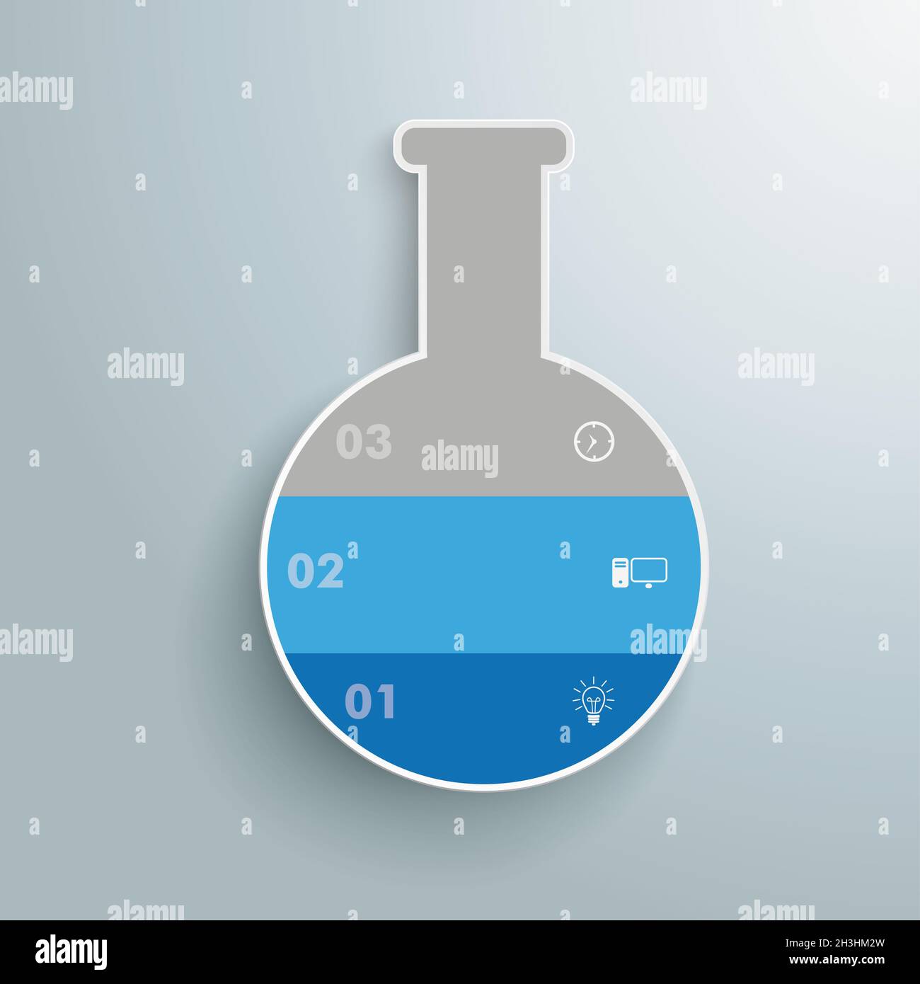 Piad d'infographie sur les tubes de laboratoire Banque D'Images