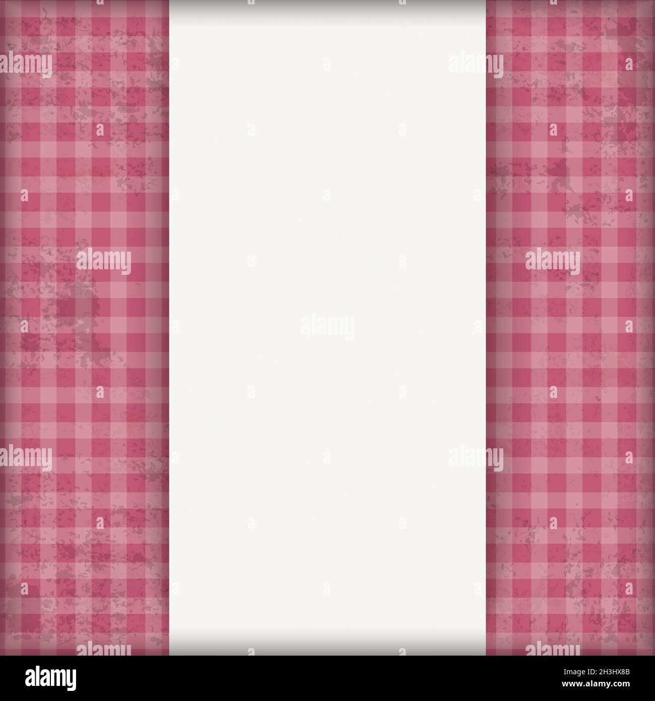 Centre en tissu rose vintage à carreaux Banque D'Images