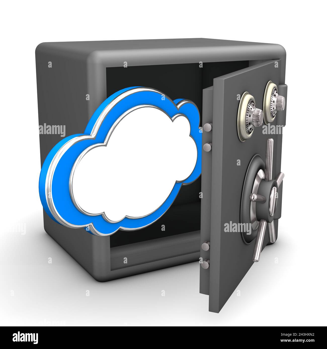 Cloud sécurisé Banque D'Images