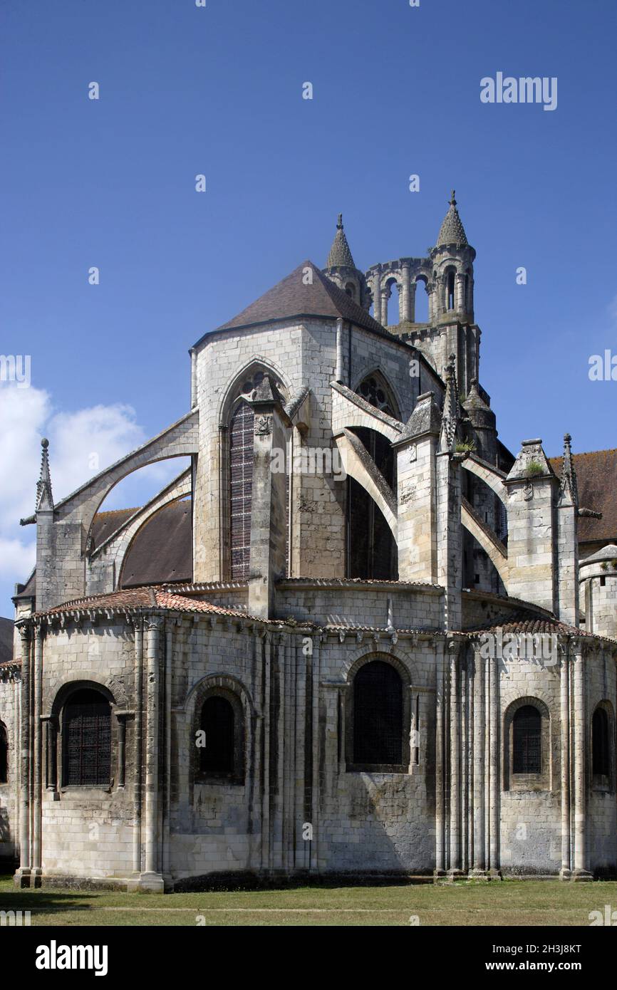FRANCE, VIENNE (86), POITIERS, ST.ÉGLISE JEAN DE MONTIERNEUF Banque D'Images