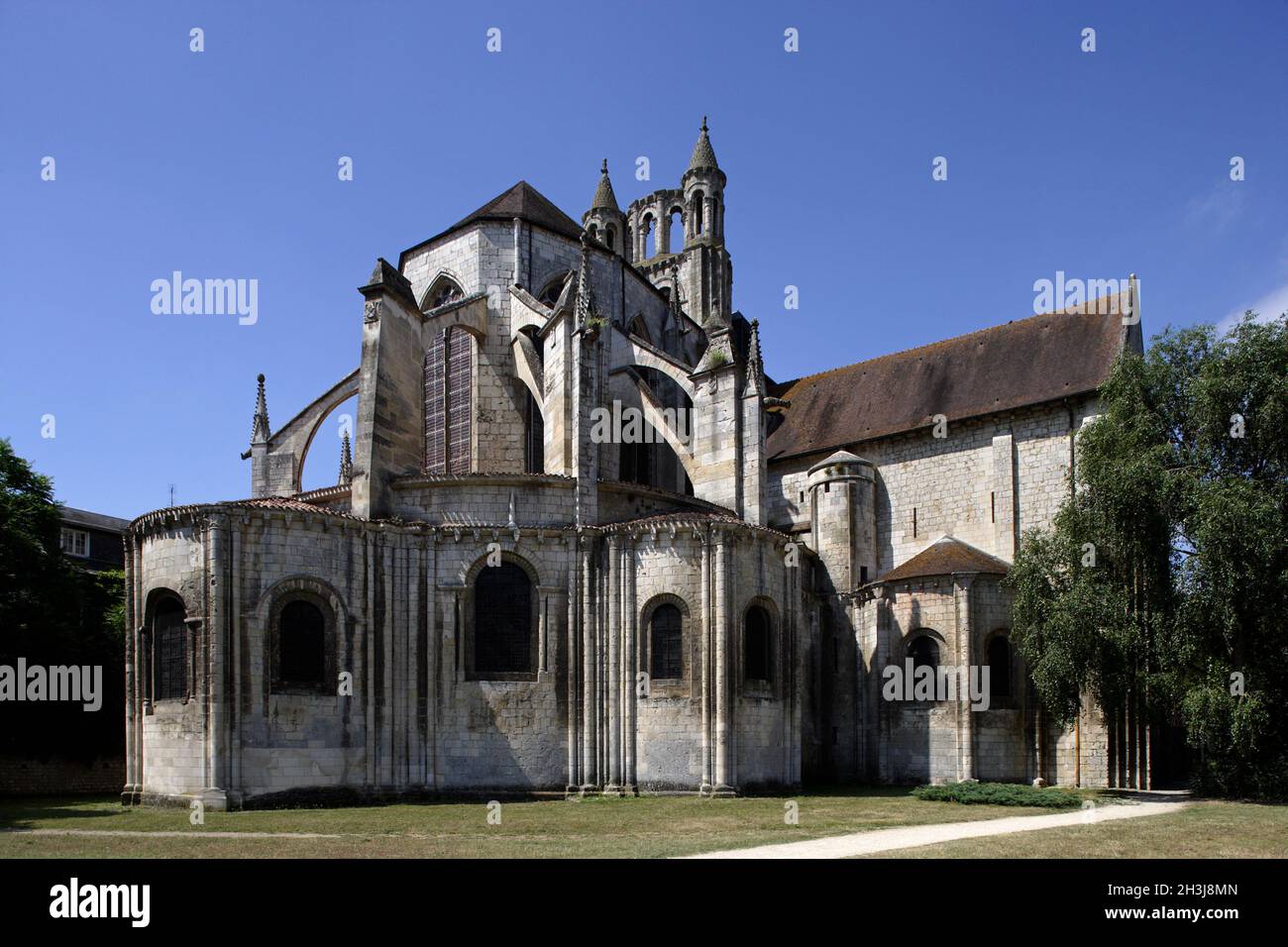 FRANCE, VIENNE (86) POITIERS, ST.ÉGLISE JEAN DE MONTIERNEUF Banque D'Images