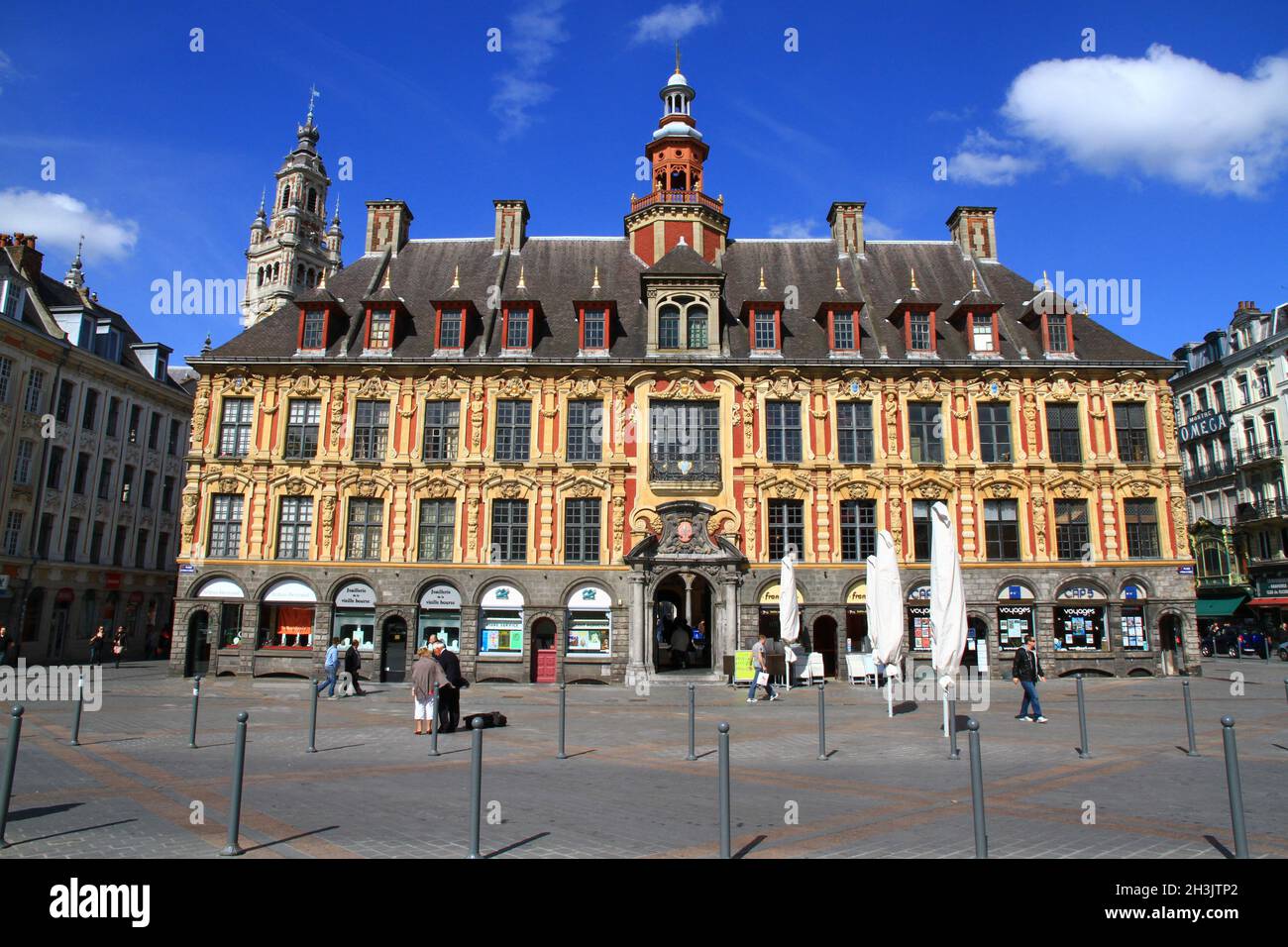 FRANCE.NORD (59) PLACE LILLE GÉNÉRAL DE GAULLE.ANCIENNE BOURSE Banque D'Images