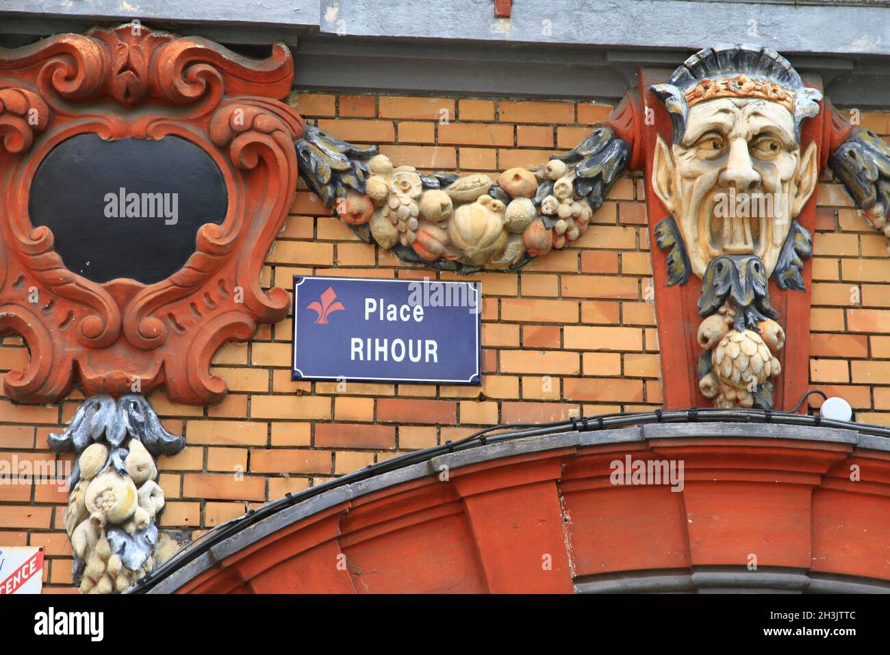 FRANCE.NORD (59) LILLE.PLACE RIHOUR Banque D'Images