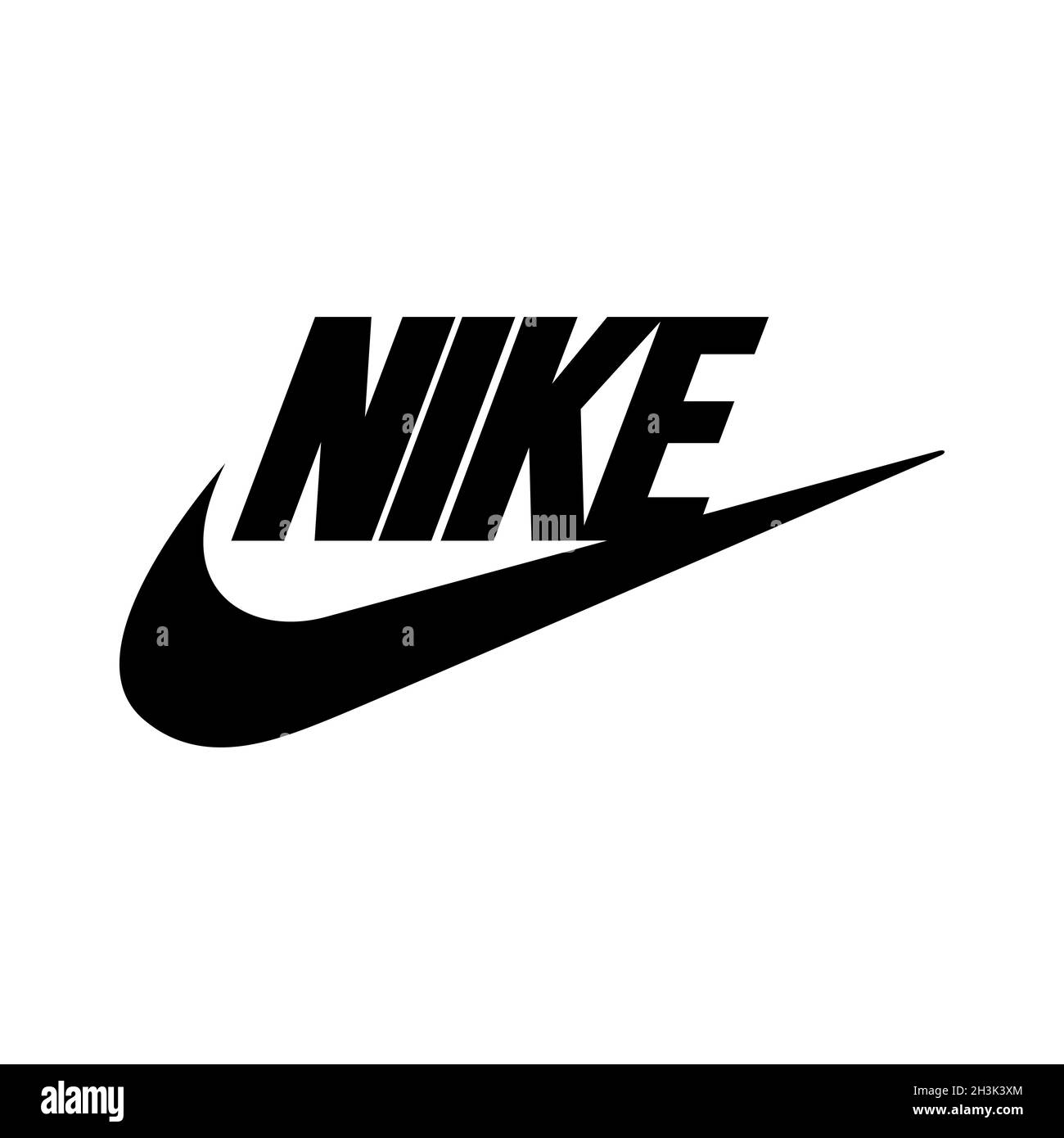 Logo de la marque Nike sport Clothing.Image éditoriale.VINITSIA, UKRAINE.23 JUIN 2021 Illustration de Vecteur