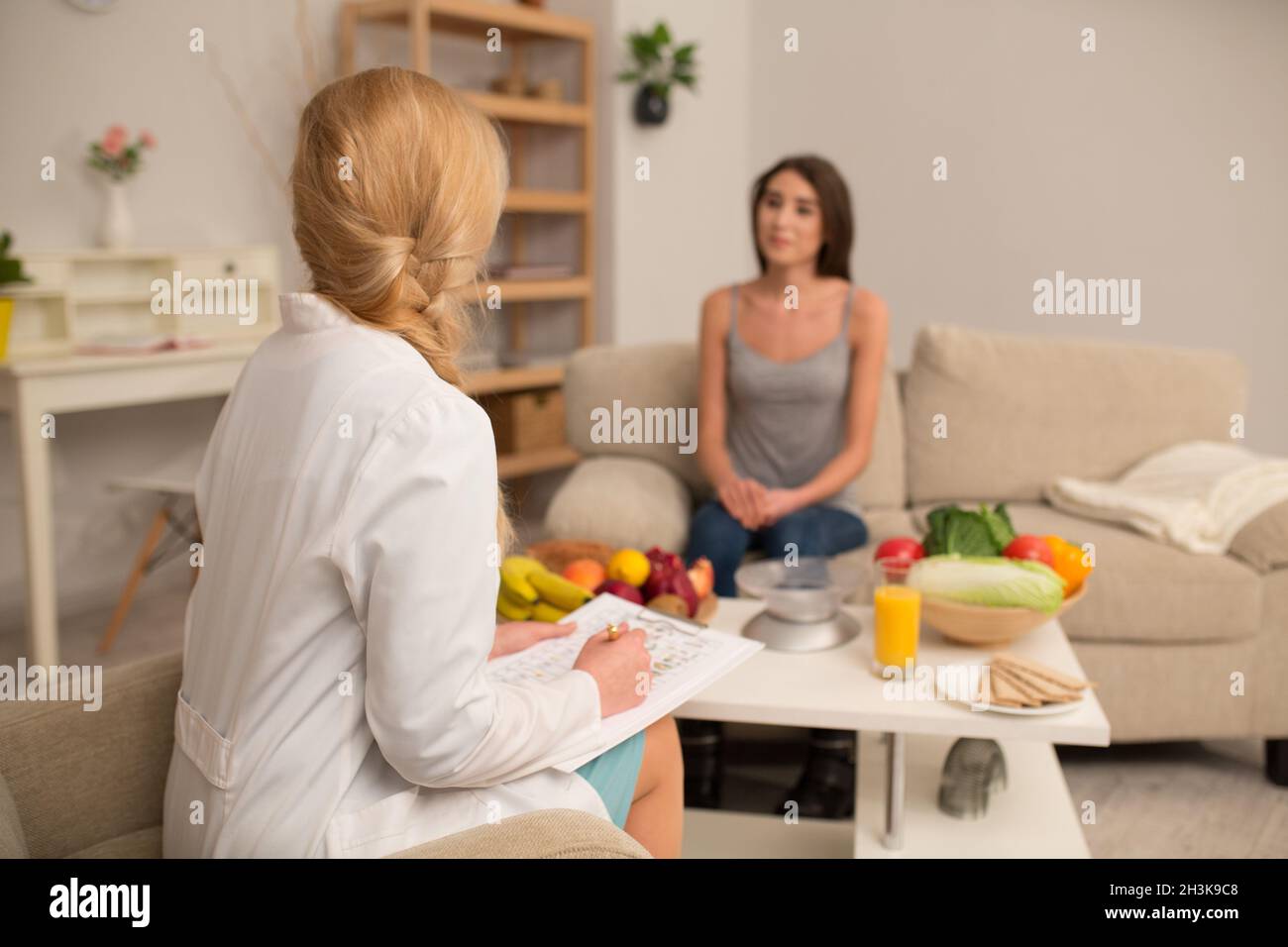 Consultation diététique professionelle Banque D'Images