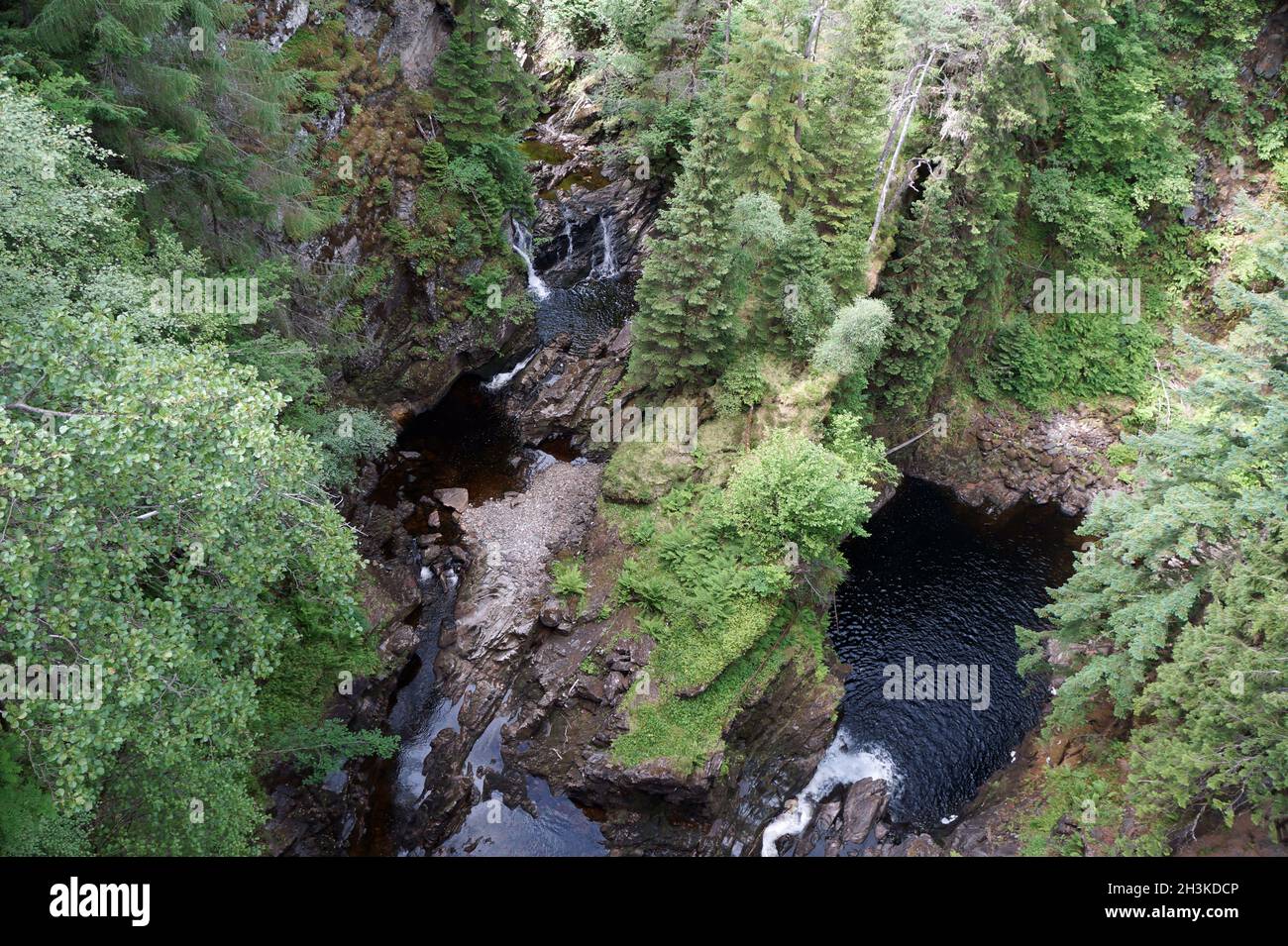 Plodda Falls Banque D'Images