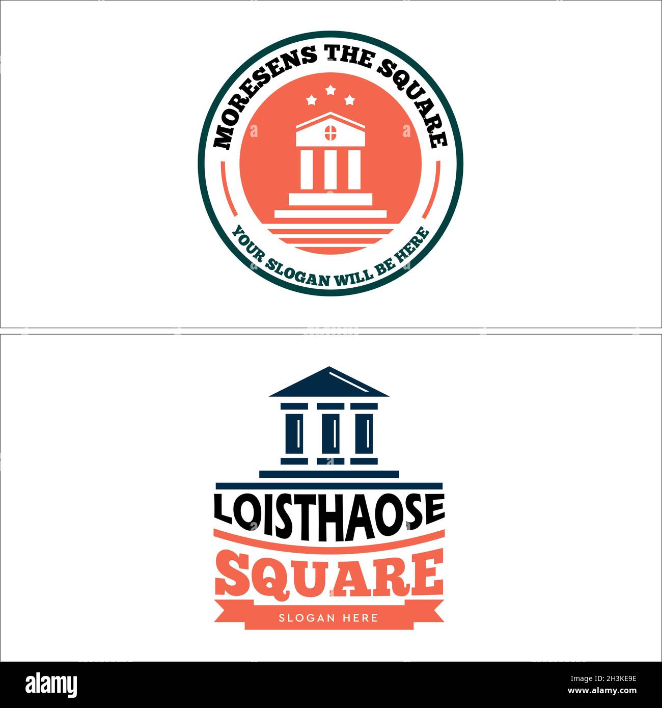 Design moderne du logo du bâtiment de l'école d'éducation Illustration de Vecteur