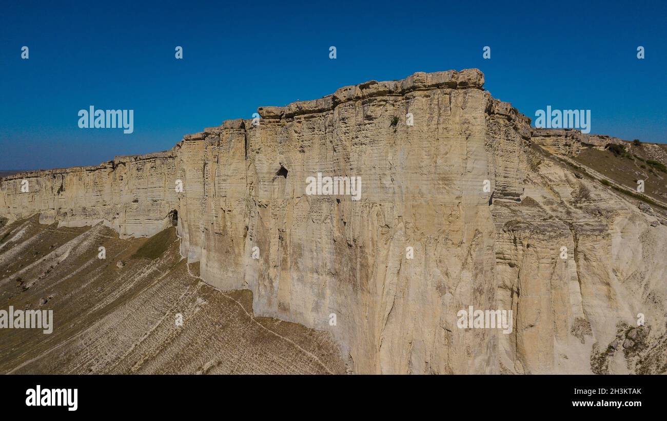 White Rock est une falaise en Crimée, en Russie.Vue aérienne. Banque D'Images