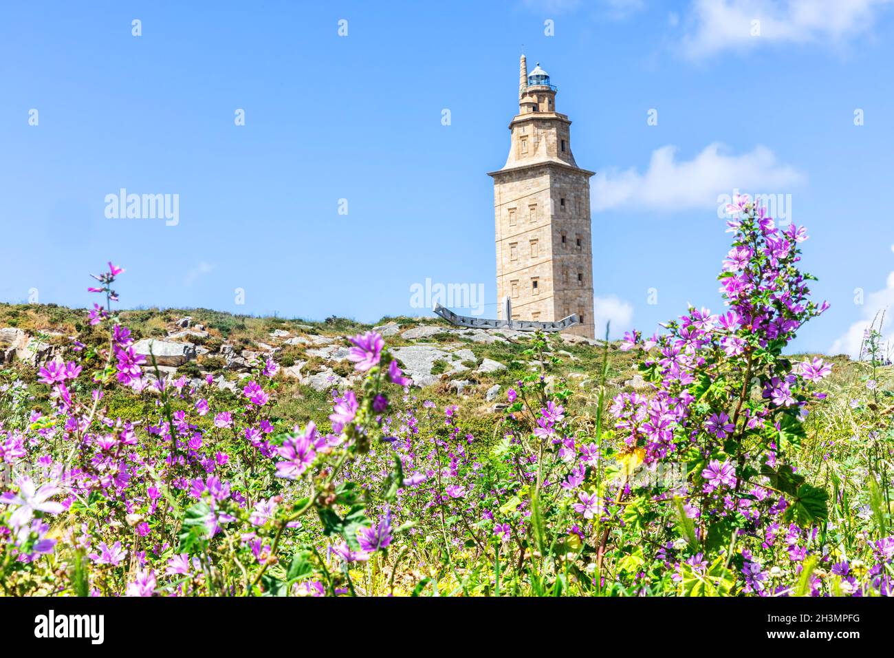 Tour d'Hercules, la Coruna, Espagne Banque D'Images