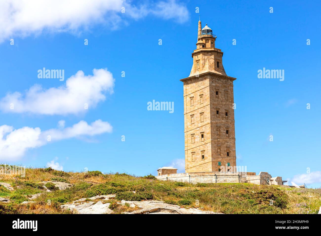 Tour d'Hercules, la Coruna, Espagne Banque D'Images
