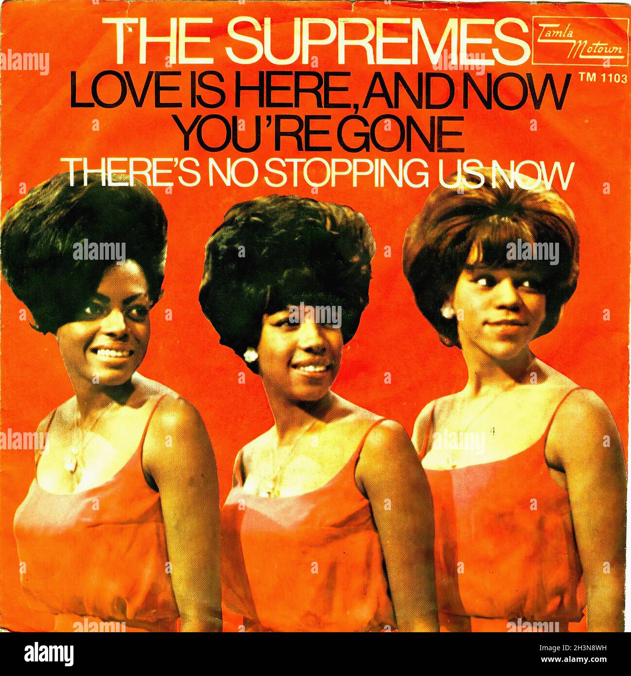 Vintage Vinyl Recording - Supremes, le - 12 - l'amour est ici et maintenant vous êtes parti_ - D - 1967 Banque D'Images