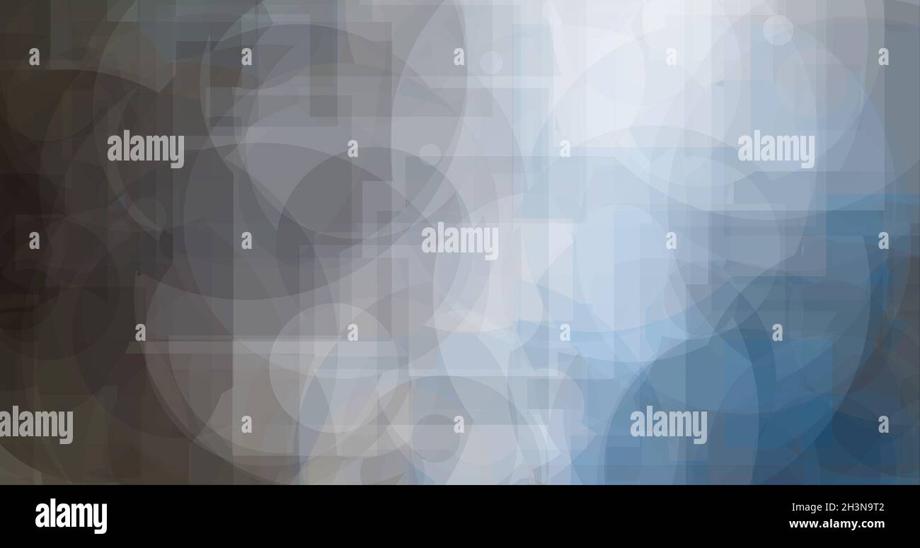 Arrière-plan avec cercles bleus et gris Banque D'Images