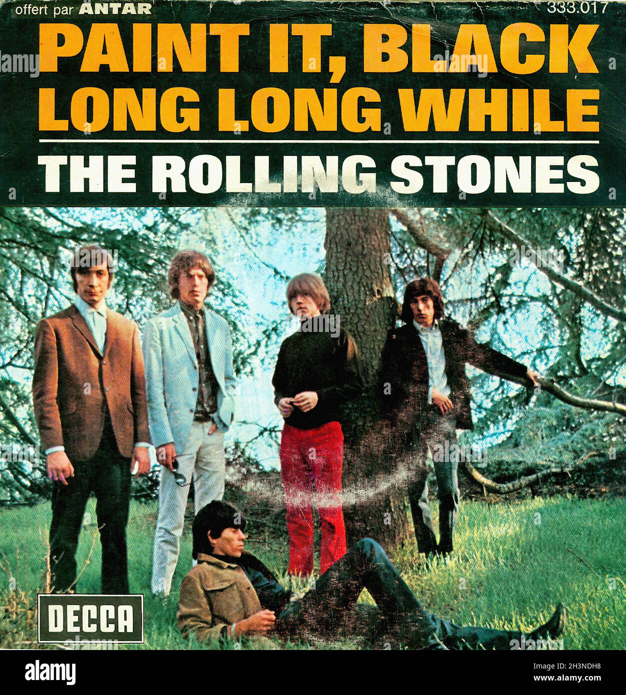 Vintage Vinyl Recording - Rolling Stones, The - Paint IT Black - F - 1966 - release 1972 Banque D'Images