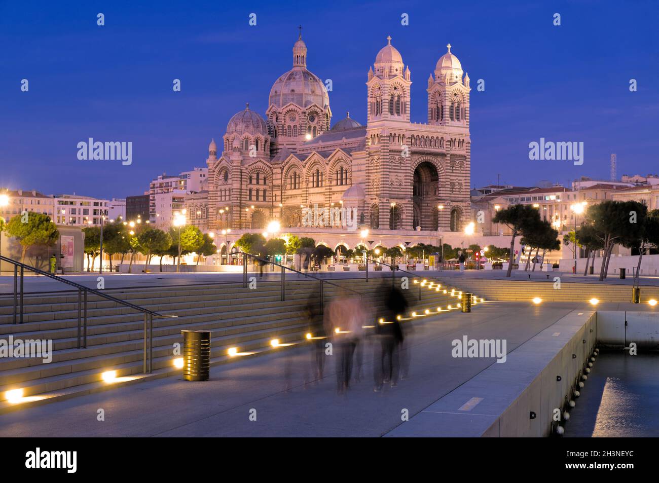 La Cathédrale majeure de Marseille.France Banque D'Images