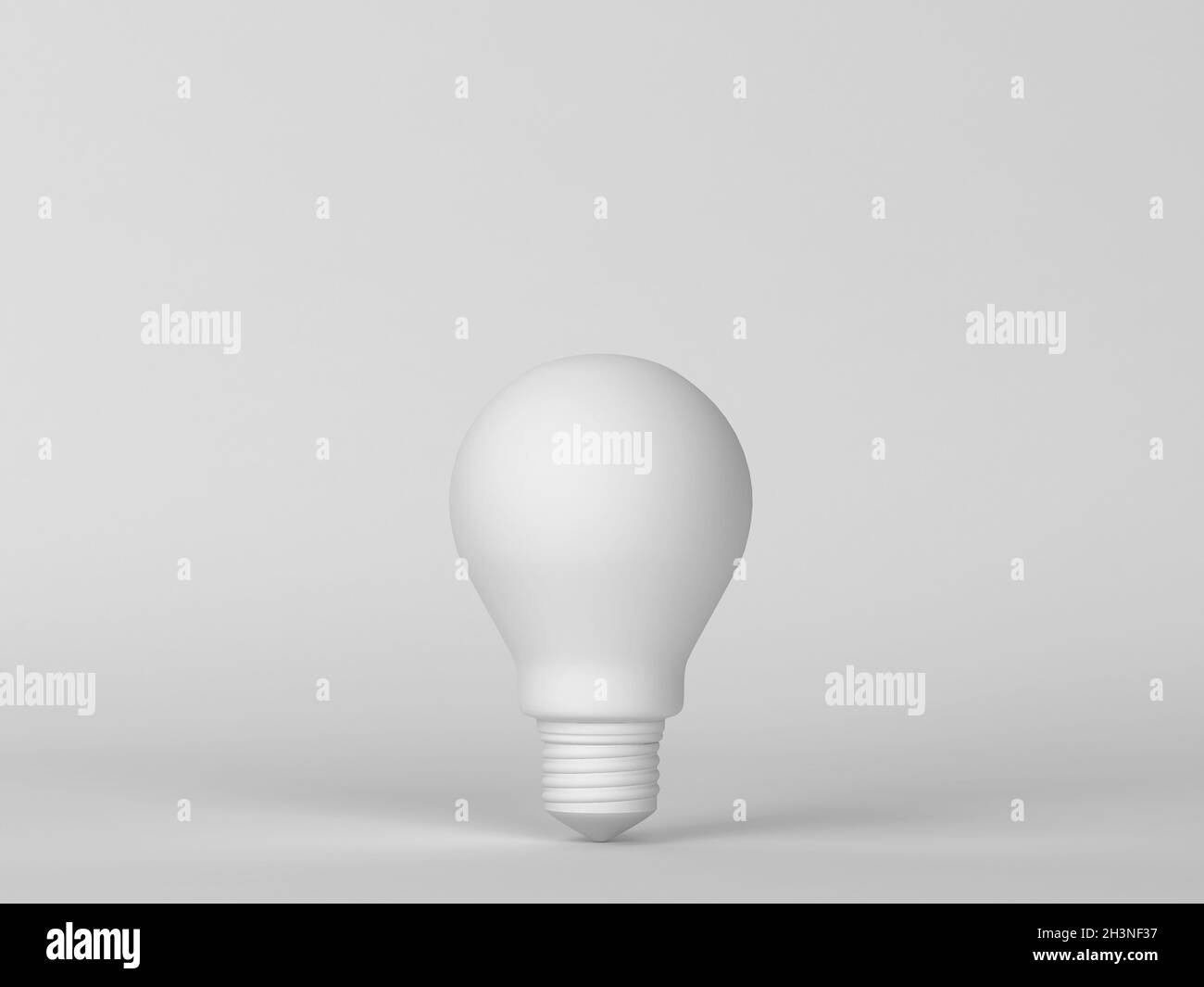 Ampoule.Scène minimale.illustration 3d Banque D'Images