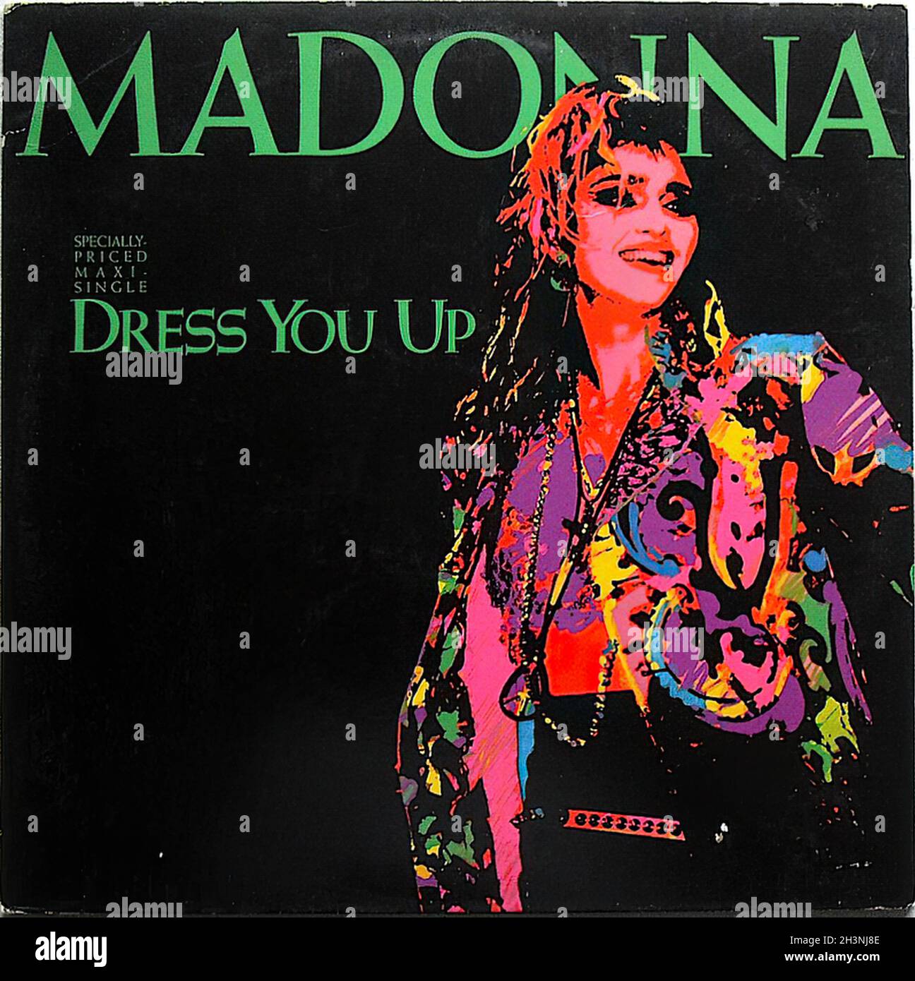 1985 Madonna Dress You up 12 pouces simple LP Record Album Vinyl Banque D'Images