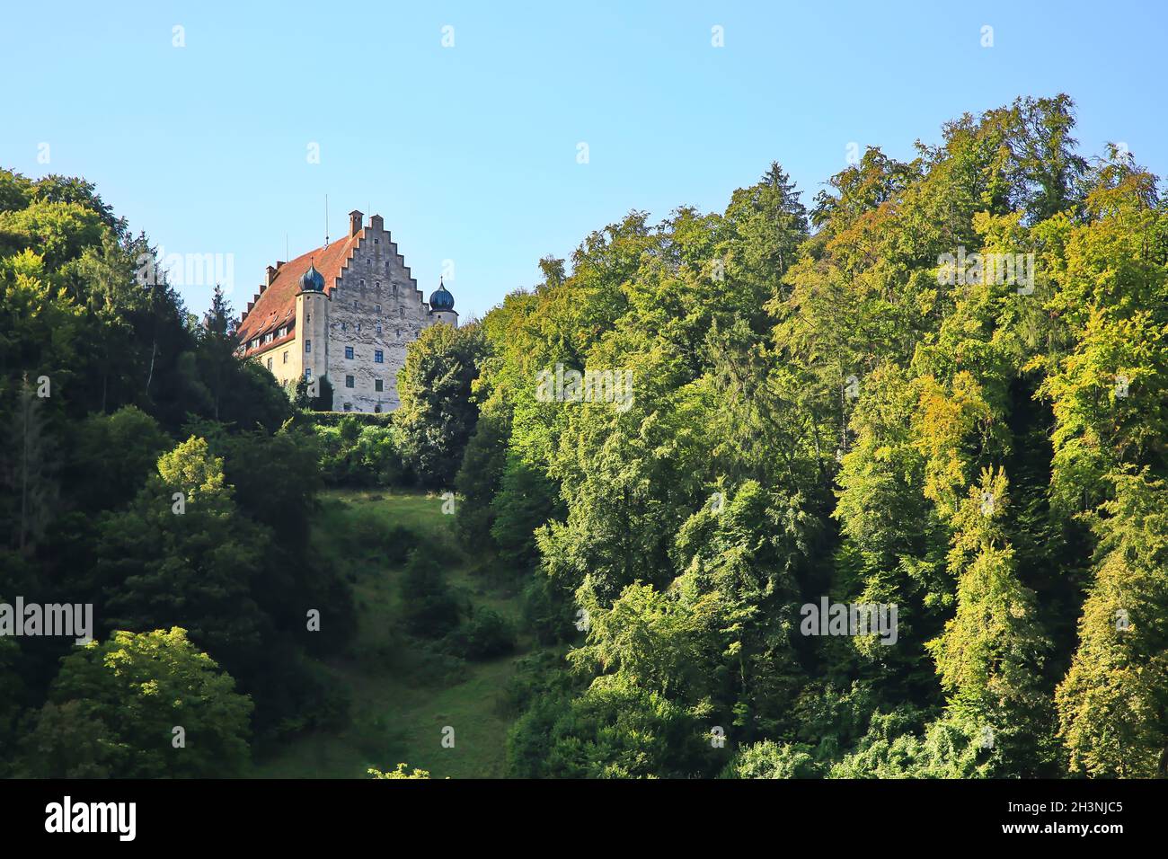 Le château d'Eggersberg est proche de Riedenburg Banque D'Images